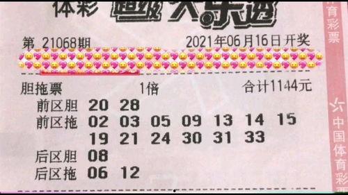 68期大乐透开奖结果,幸运号码揭晓，大奖花落谁家？