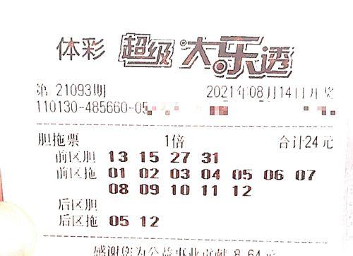 查93期大乐透开奖结果,幸运号码大放异彩！”